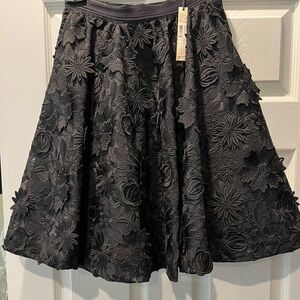 Black floral Alice and Olivia skirt